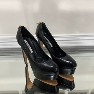 Brian Atwood Leather Platform Pump